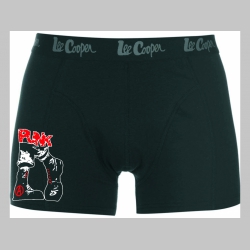 Punk boty čierne trenírky BOXER s tlačeným logom, top kvalita 95%bavlna 5%elastan